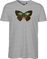 Green Lycaenid Butterfly Men's V-neck Tee