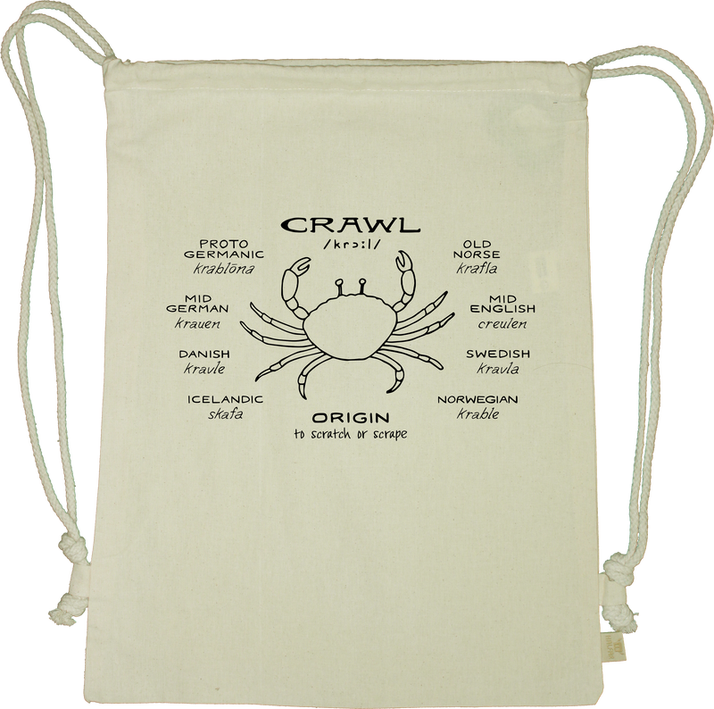 Crawl Drawstring Gym Bag