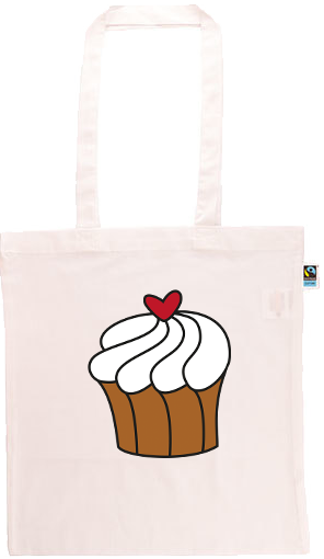 Cupcake Long Handle Shopping Bag