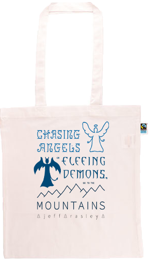 Go To The Mountains Long Handle Shopping Bag