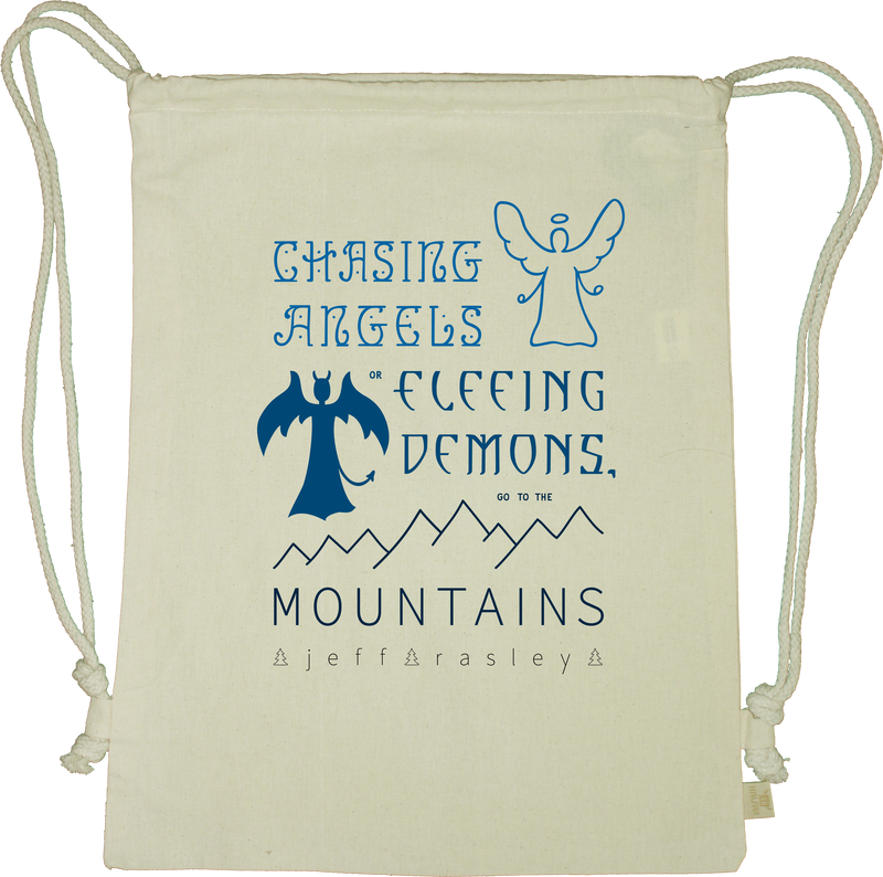 Go To The Mountains Drawstring Gym Bag