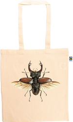 European Stag Beetle Long Handle Shopping Bag