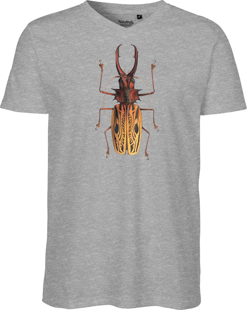 Macrodontia Longhorn Beetle Men's V-neck Tee