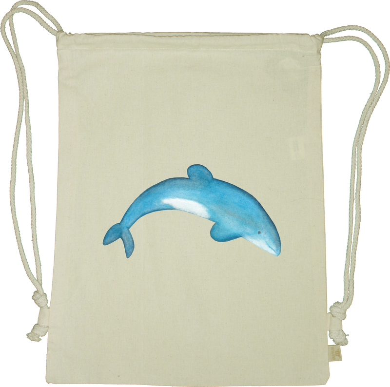 Maui Dolphin Drawstring Gym Bag