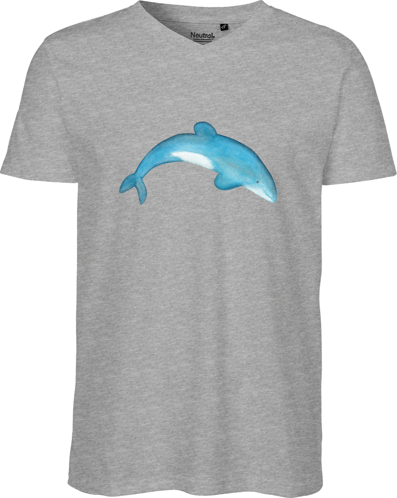 Maui Dolphin Men's V-neck Tee