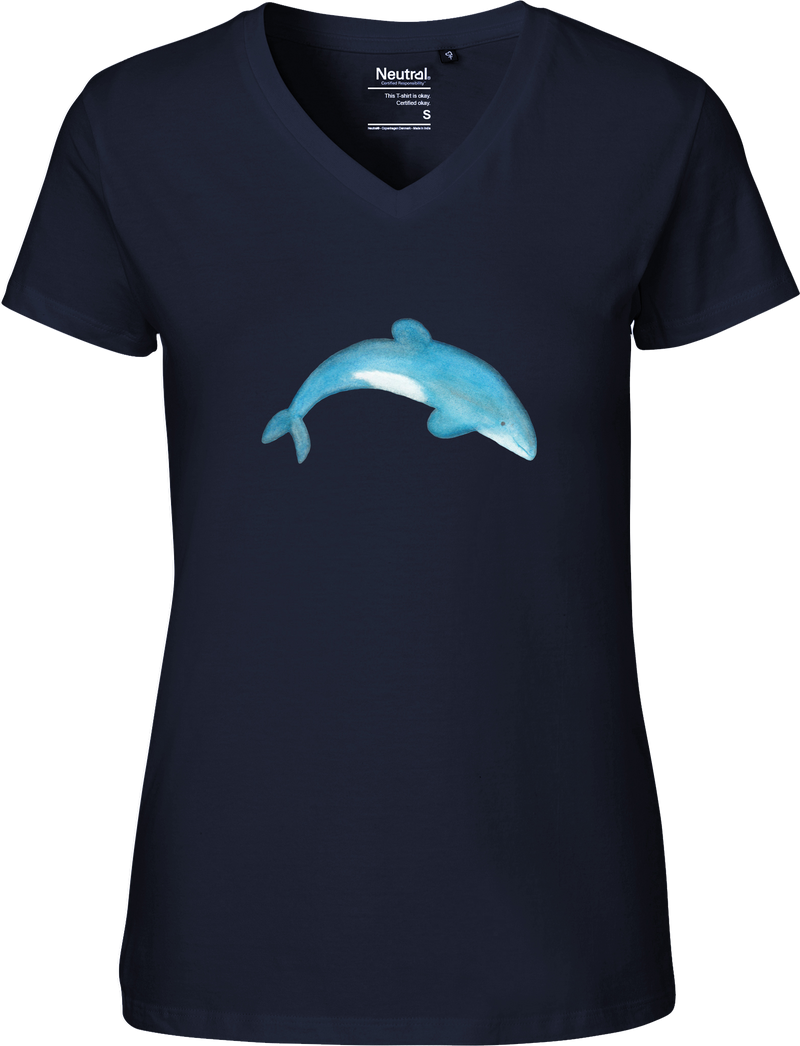 Maui Dolphin Women's V-neck Tee