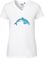 Maui Dolphin Women's V-neck Tee