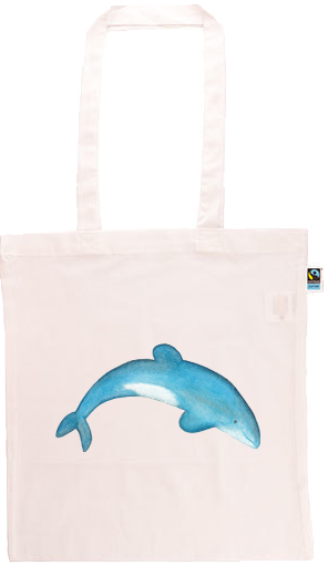 Maui Dolphin Long Handle Shopping Bag