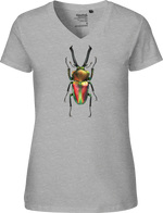 Rainbow Stag Beetle Women's V-neck Tee