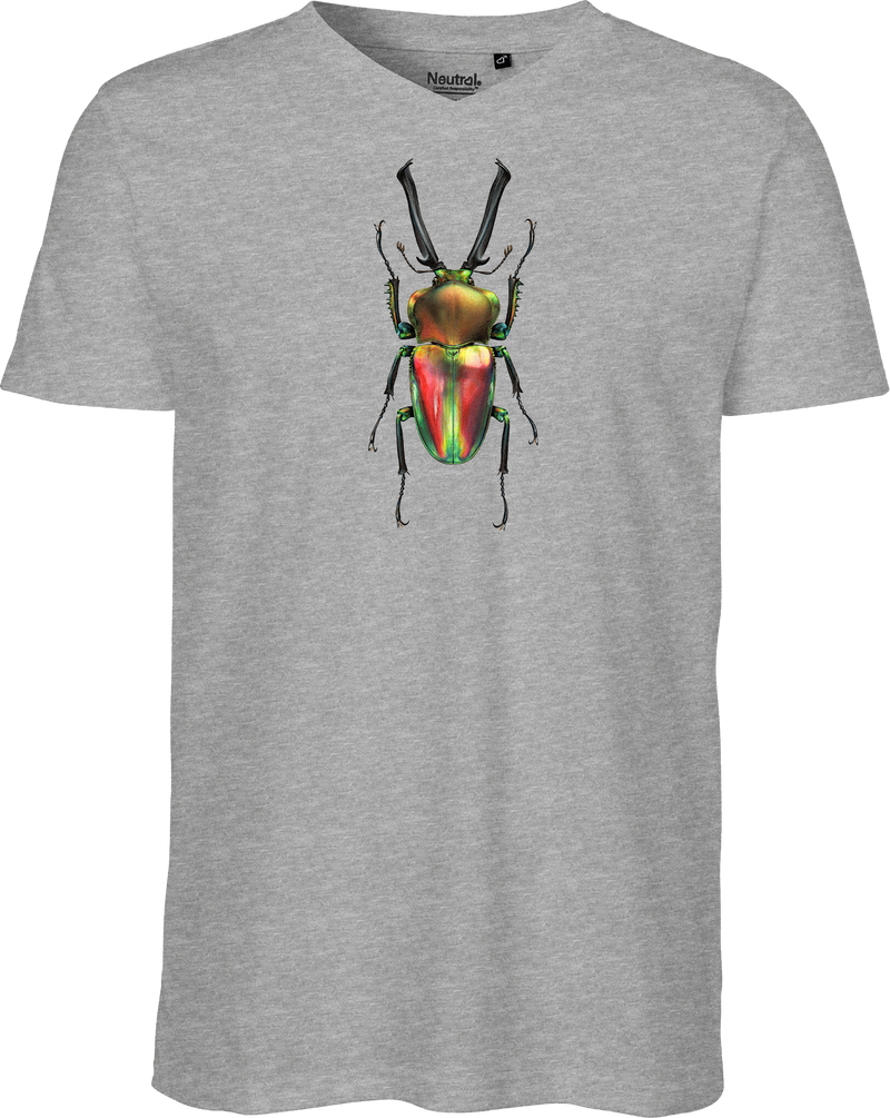 Rainbow Stag Beetle Men's V-neck Tee